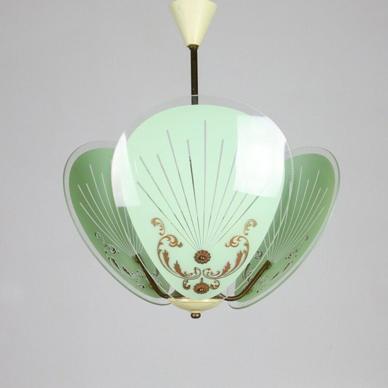 Image 1 of Vintage murano glazen hanglamp, 1950