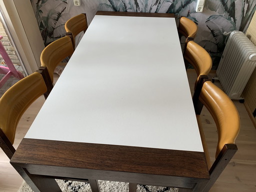 Pastoe Tafel en 6x eetkamerstoelen