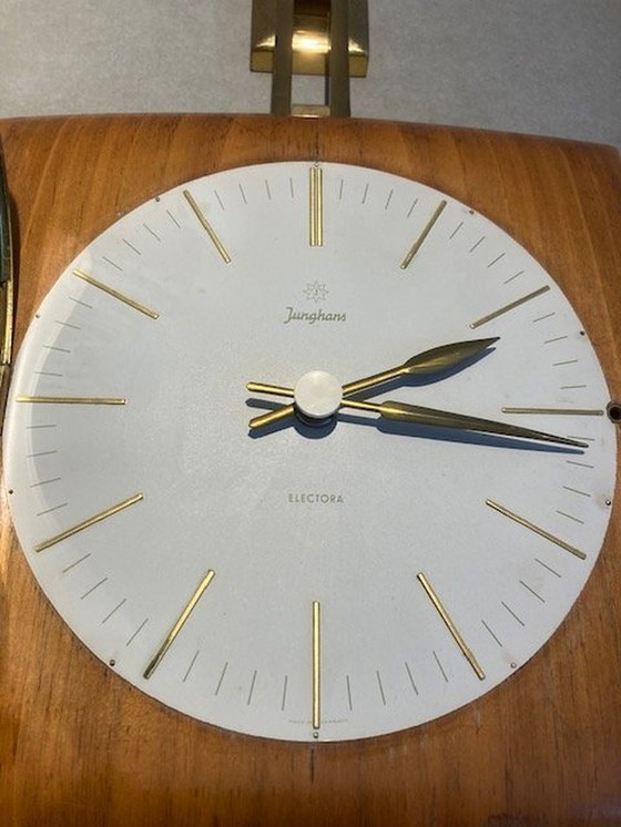 Image 1 of Mid Century Junghans Electore Wandklok