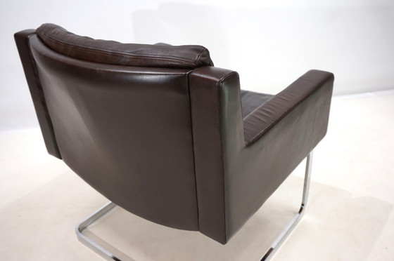 Image 1 of Robert Haussmann Rh201 Leren Fauteuil Voor De Sede, 1960