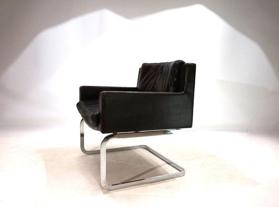 Image 1 of Robert Haussmann Rh201 Leren Fauteuil Voor De Sede, 1960