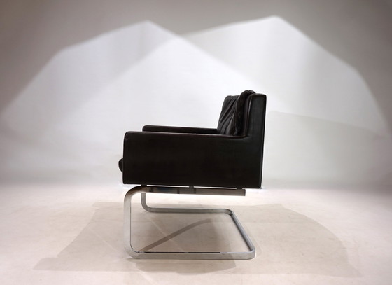 Image 1 of Robert Haussmann Rh201 Leren Fauteuil Voor De Sede, 1960