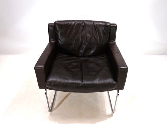 Image 1 of Robert Haussmann Rh201 Leren Fauteuil Voor De Sede, 1960