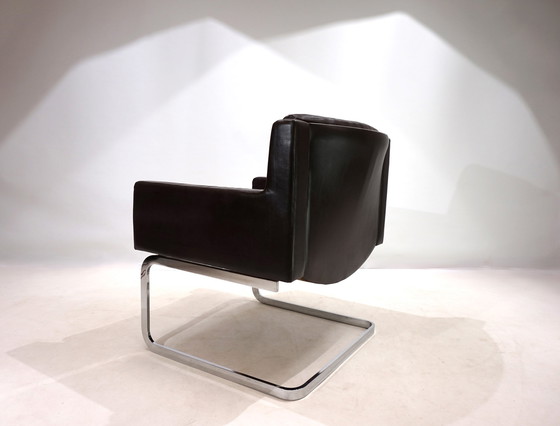 Image 1 of Robert Haussmann Rh201 Leren Fauteuil Voor De Sede, 1960