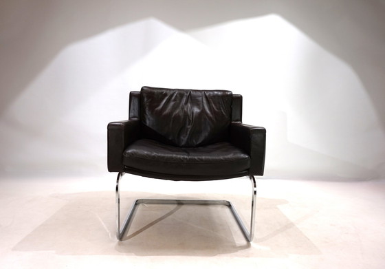 Image 1 of Robert Haussmann Rh201 Leren Fauteuil Voor De Sede, 1960