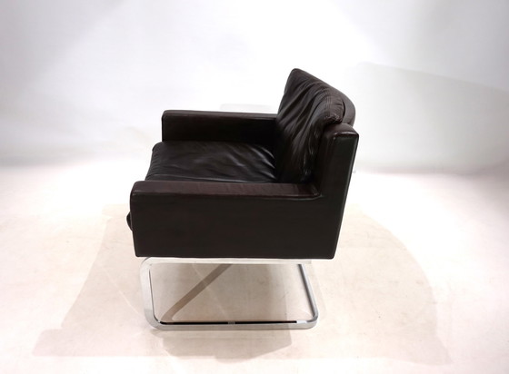 Image 1 of Robert Haussmann Rh201 Leren Fauteuil Voor De Sede, 1960