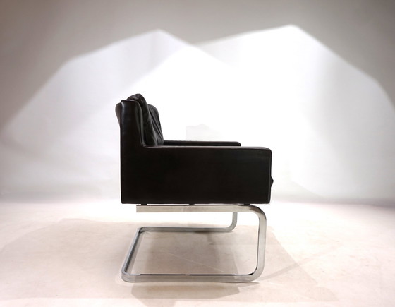 Image 1 of Robert Haussmann Rh201 Leren Fauteuil Voor De Sede, 1960