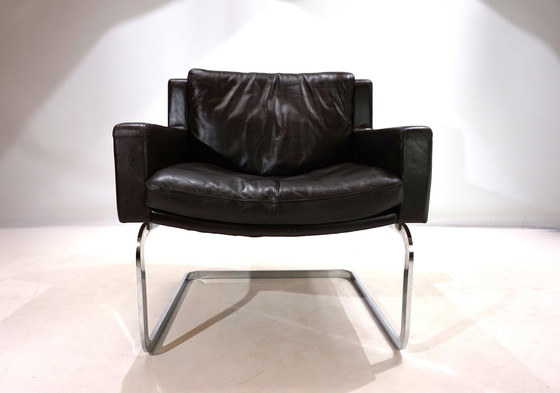 Image 1 of Robert Haussmann Rh201 Leren Fauteuil Voor De Sede, 1960