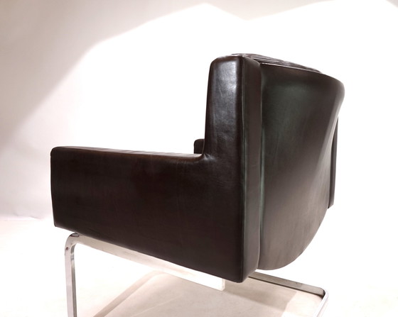 Image 1 of Robert Haussmann Rh201 Leren Fauteuil Voor De Sede, 1960