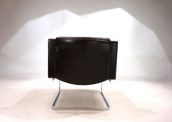 Image 1 of Robert Haussmann Rh201 Leren Fauteuil Voor De Sede, 1960