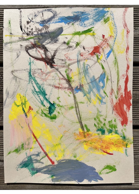 Image 1 of Abstracte gouache