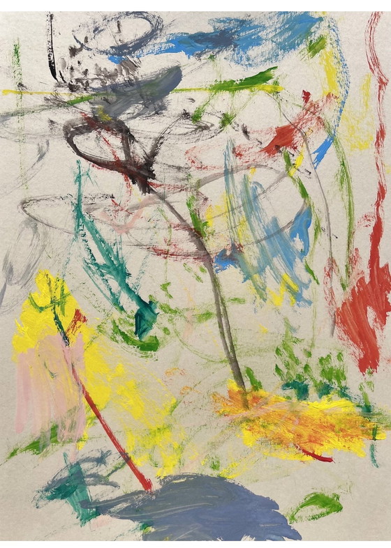 Image 1 of Abstracte gouache