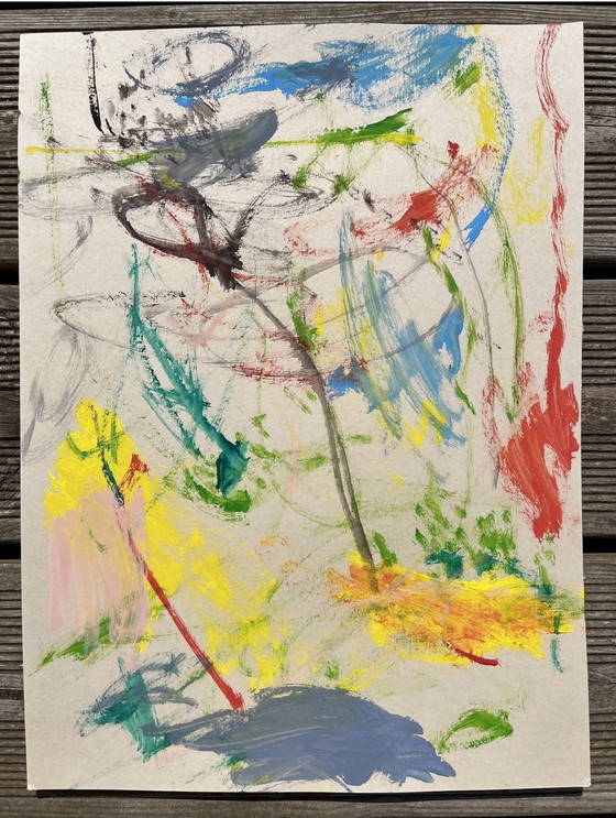 Image 1 of Abstracte gouache