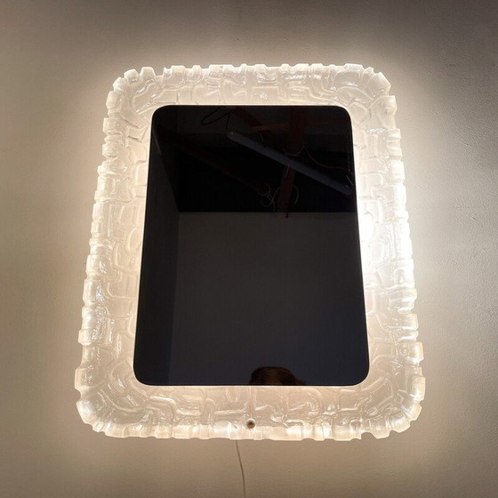 Image 1 of Vintage verlichte spiegel van Erco Lucite, 1960-1970