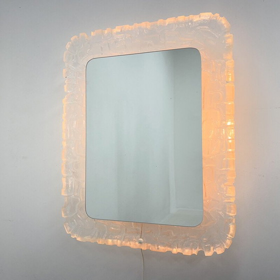 Image 1 of Vintage verlichte spiegel van Erco Lucite, 1960-1970