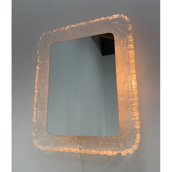 Image 1 of Vintage verlichte spiegel van Erco Lucite, 1960-1970