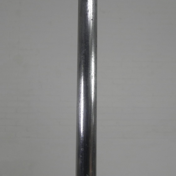 Image 1 of Art Deco hanglamp met geribbelde glazen kap, jaren 30