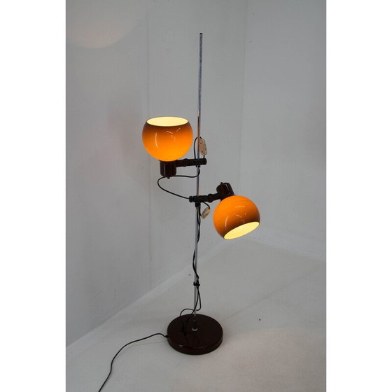 Image 1 of Set van vintage vloerlamp en kroonluchter, Hongarije 1960