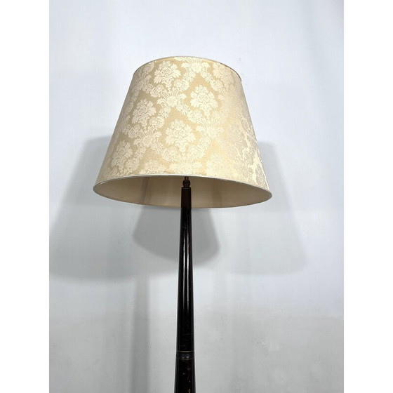 Image 1 of Mid-eeuwse houten driepoot vloerlamp, Italië 1950