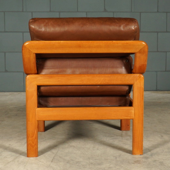 Image 1 of Vintage Leren Fauteuil – L. Olsen & Søn – Møbelfabrik K/S – Jaren 60