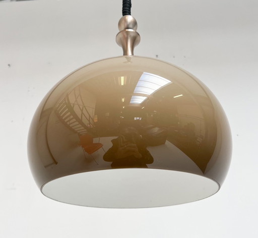 Zandkleurige Dijkstra stijl Mushroom Plafondlamp, 1970’S