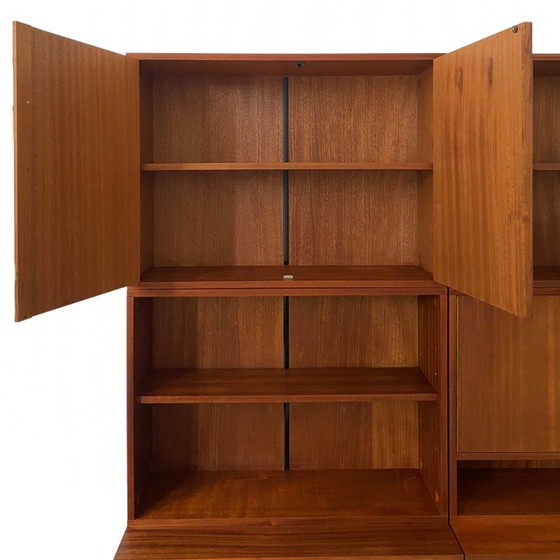 Image 1 of Mid-century Deens design wandmeubel teak jaren 60 wandsysteem