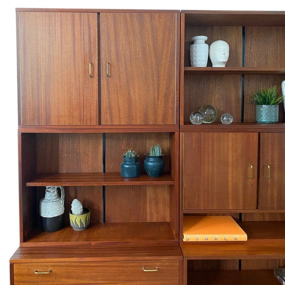 Image 1 of Mid-century Deens design wandmeubel teak jaren 60 wandsysteem