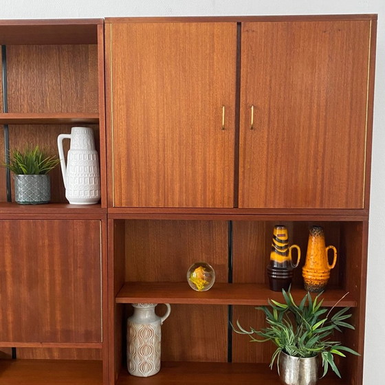 Image 1 of Mid-century Deens design wandmeubel teak jaren 60 wandsysteem