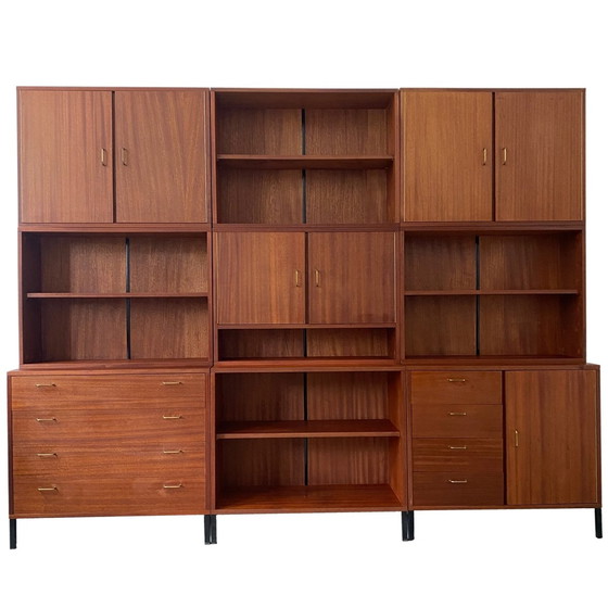 Image 1 of Mid-century Deens design wandmeubel teak jaren 60 wandsysteem