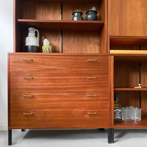 Image 1 of Mid-century Deens design wandmeubel teak jaren 60 wandsysteem