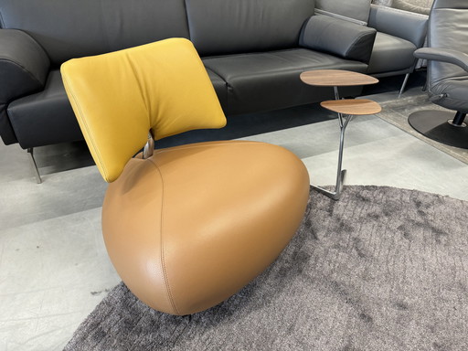 Leolux Pallone Fauteuil Amber Camel leer 