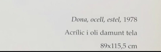 Image 1 of Joan Miró: “Dona, Ocell, Estel, 1978”. Groot Formaat.