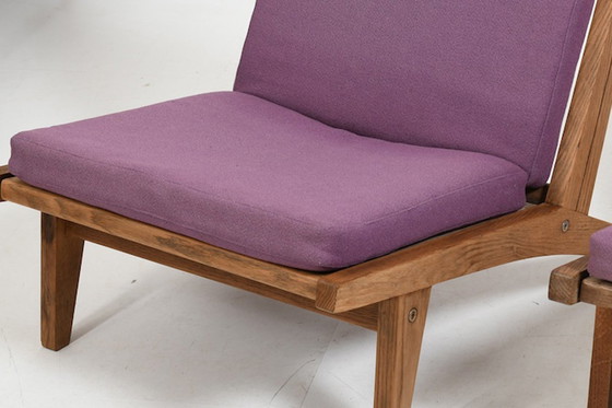 Image 1 of Paar Ge-375 fauteuils in eiken van Hans J. Wegner