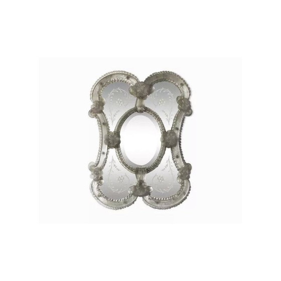 Image 1 of Venetiaanse spiegel in Murano glas, Italië 1950