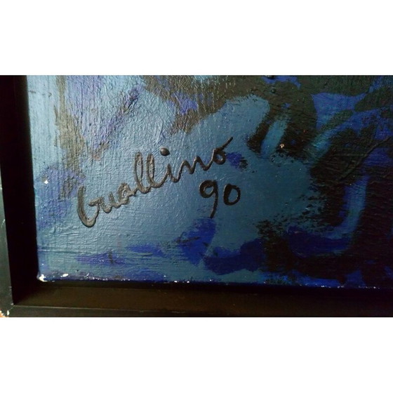 Image 1 of Vintage acrylschilderij door Patrick Guallino, 1990