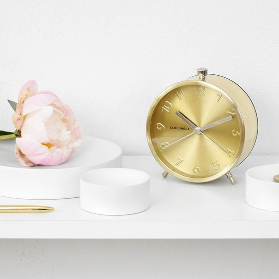 Image 1 of Cloudnola Glam Wekker Goud