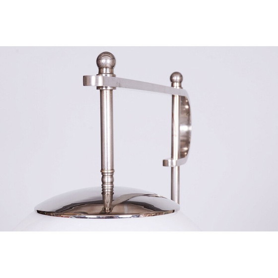 Image 1 of Vintage Art Deco vloerlamp in walnoot en beuken door Jindrich Halabala voor Up Zavody, Tsjecho-Slowakije 1930