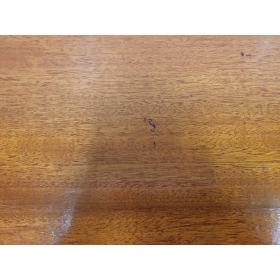 Image 1 of Scandinavische vintage salontafel van teakhout en glas, 1960