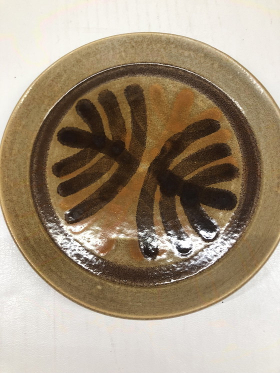 Image 1 of Set van 3 Vintage Pornische Keramische Schotels, Palmyra Ontwerp.