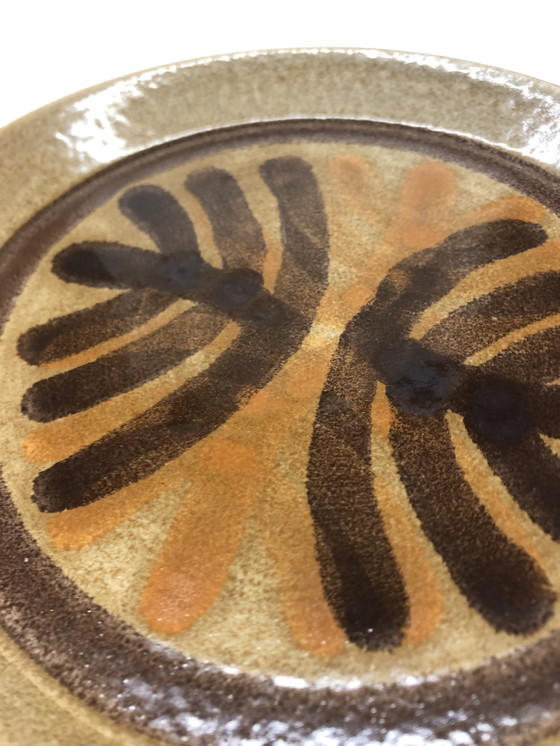 Image 1 of Set van 3 Vintage Pornische Keramische Schotels, Palmyra Ontwerp.