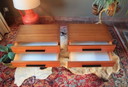 2x Vintage nachtkastjes