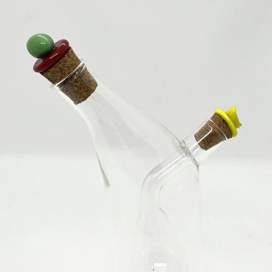 Image 1 of Vintage dubbele dispenser voor olie en azijn, Italië 1990