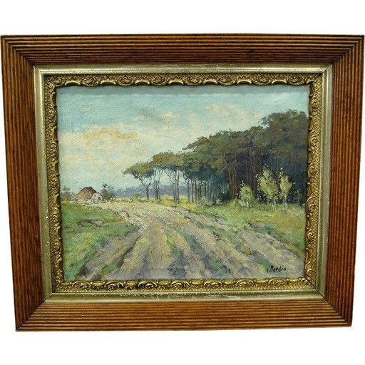 Oud olieverfschilderij door Wim van Norden, Nederland 1940