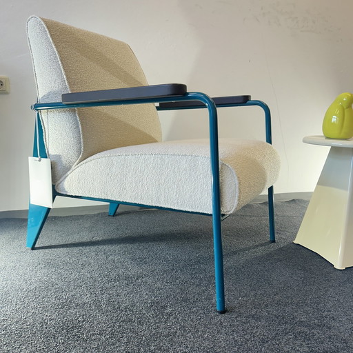 Vitra - Fauteuil De Salon - Fauteuil - Crème/Turquoise - Topconditie!