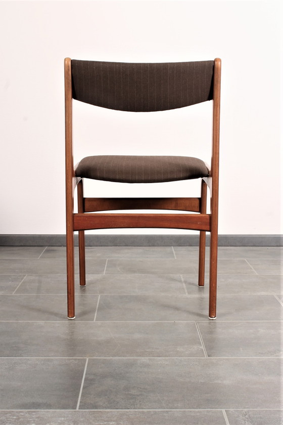 Image 1 of 4x Erik Buck teak stoelen voor O.D. Mobler