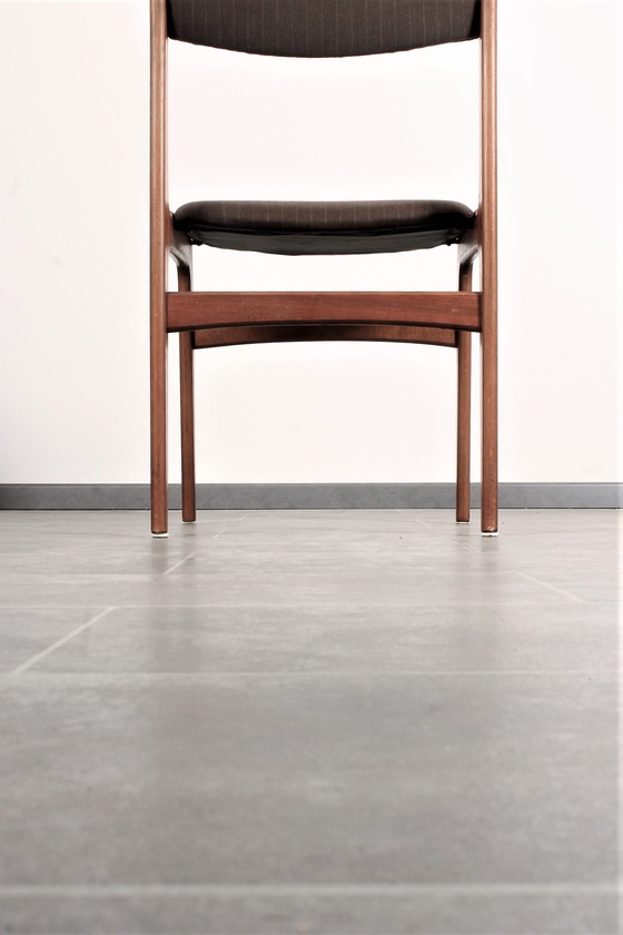 Image 1 of 4x Erik Buck teak stoelen voor O.D. Mobler