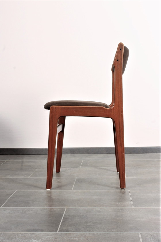 Image 1 of 4x Erik Buck teak stoelen voor O.D. Mobler