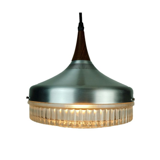 Image 1 of Vintage aluminium hanglamp van Jo Hammerborg voor Fog en Morup, 1960