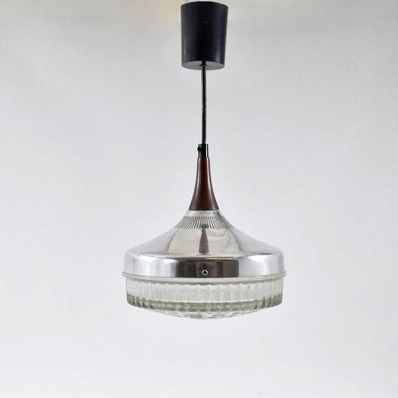 Image 1 of Vintage aluminium hanglamp van Jo Hammerborg voor Fog en Morup, 1960