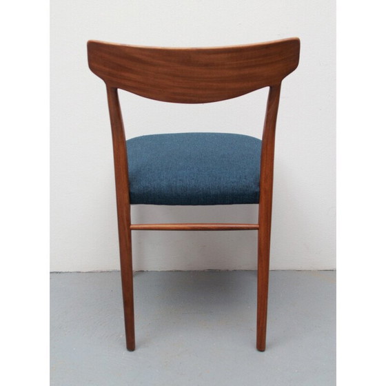 Image 1 of Set van 4 vintage eetkamerstoelen in teakhout van Gustav Herkskröter voor Lübke, Duitsland 1960